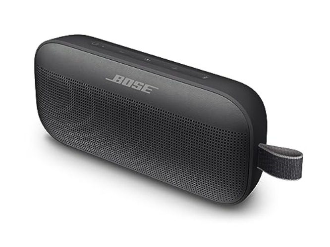 Bose SoundLink Flex Bluetooth Speaker, Portable Speaker with Microphone, Wireless Waterproof Speaker for Travel, Outdoor and Pool Use, Black - Black