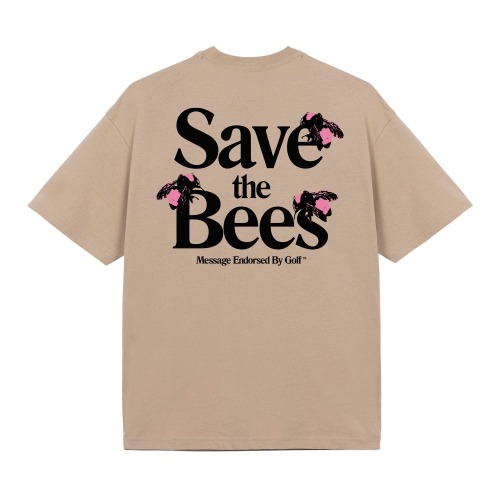 SAVE THE BEES TEE by GOLF WANG | Sand / SM
