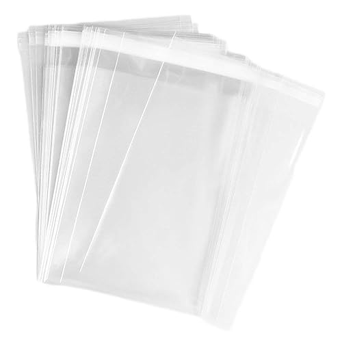 AIRSUNNY 200 Pcs 6x9 Clear Resealable Cello/Cellophane Bags Good for Bakery, Candle, Soap, Cookie Poly Bags - Clear - 1 count (Pack of 200)