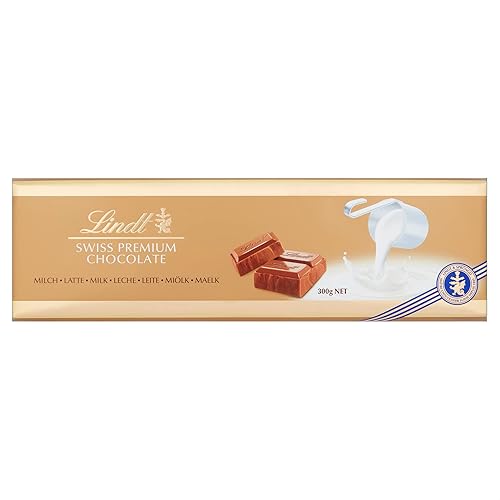 Lindt Swiss Milk Chocolate Gold Bar, 300g - Milk Chocolate - 300g