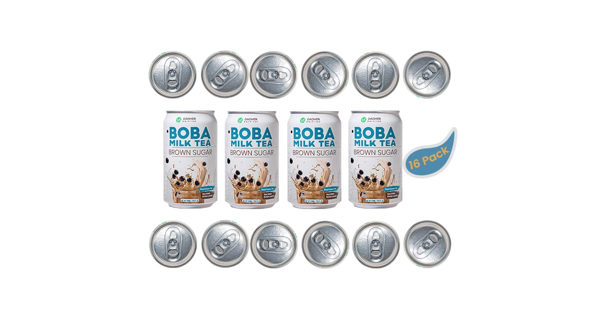 DaoHer BOBA Milk Tea - Brown Sugar (16 Pack) - 16
