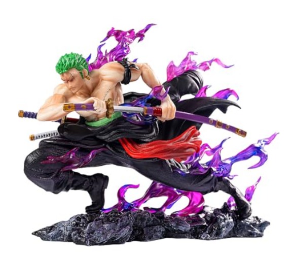 BODANTOK Zoro Figure Statue Figurine Roronoa Zoro Action Figure Birthday Gifts PVC 8 "