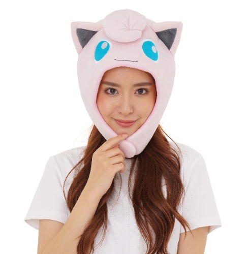 SAZAC Kigurumi Hat - Pokemon - Jigglypuff - Cozy Costume Beanie Cap - Adult Size - 