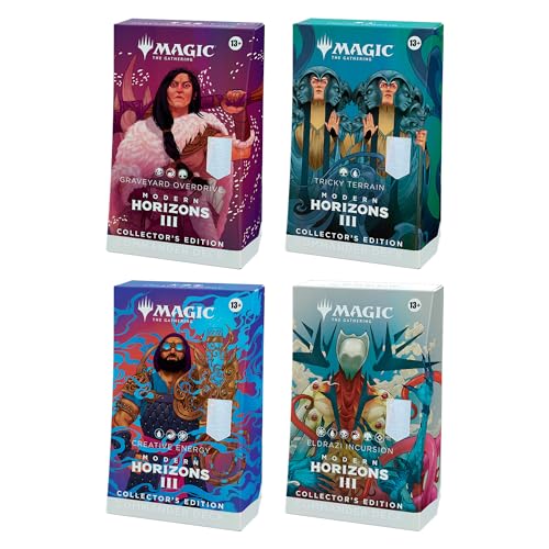 Magic: The Gathering Modern Horizons 3 Commander Deck: Collector’s Edition Bundle - Includes All 4 Decks (Graveyard Overdrive, Tricky Terrain, Creative Energy, and Eldrazi Incursion)