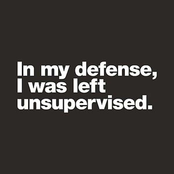 In my defense, I was left unsupervised | Cap