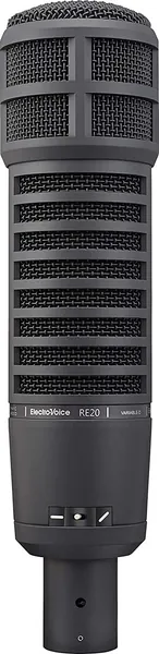 Electro-Voice RE20-BLACK Dynamic Broadcast Announcer Microphone, Black (RE20) - Black Microphone