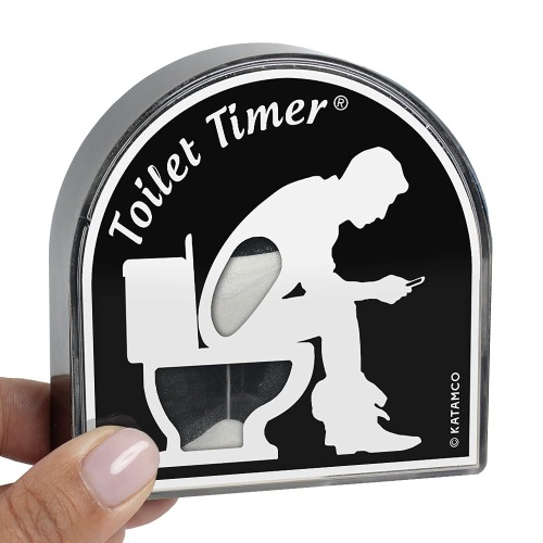 Toilet Timer by Katamco (Classic), Funny Gift for Men, Husband, Dad, Fathers Day, Birthday, Christmas Stocking Stuffer - 