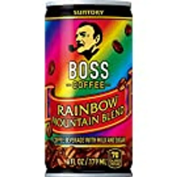 BOSS Coffee by Suntory – Rainbow Mountain Blend Japanese Flash Brew Coffee, 6oz 12 Pack, Imported from Japan, Espresso Doubleshot, Ready to Drink, Contains Milk, No Gluten
