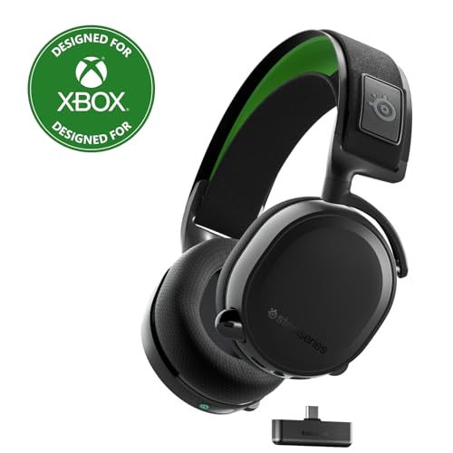 SteelSeries Arctis 7X+ Wireless Next-Gen Gaming Performance Headset on Xbox Series X|S with 30 Hour Battery, USB-C Charging and Seamless Multi-Platform Compatibility - Arctis Nova 7X+ - Black