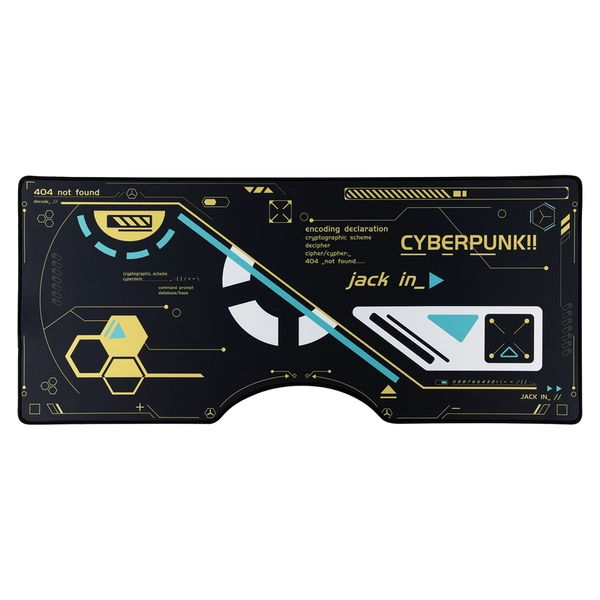Cyberpunk 2077 Mouse Pad Cyberpunk Desk Mat Large Gift for Gamers - Black