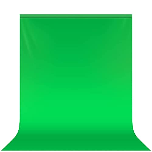 5x7FT Green Screen Backdrop Collapsible Backdrop Muslin Chromakey Photo Backdrop Background for Television Video Photography Backdrop - Green Screen