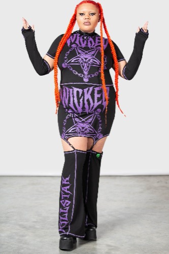 Martyr Suspender Skirt | 3XL / Black / 94% Cotton, 6% Elastane