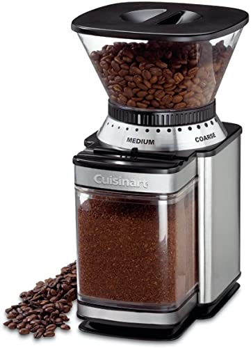 CUISINART Coffee Grinder, Electric Burr One-Touch Automatic Grinder with18-Position Grind Selector, Stainless Steel, DBM-8P1 - Stainless Steel