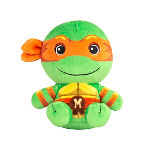 Club Mocchi Mocchi- Teenage Mutant Ninja Turtles Plush — TMNT Michelangelo — Collectible Squishy Turtle Plushies — 6 Inch - Michelangelo
