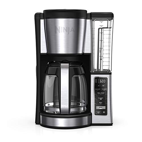 Ninja 12-Cup Programmable Coffee Brewer, 2 Brew Styles, Adjustable Warm Plate, 60oz Water Reservoir, Delay Brew - Black/Stainless Steel - 12-Cup Carafe - Stainless Steel