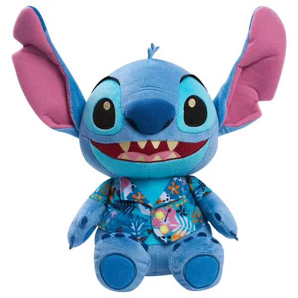 Disney’s Lilo & Stitch 13-Inch Large Stitch Plush in Tropical Shirt, Stuffed Animal, Alien, by Just Play