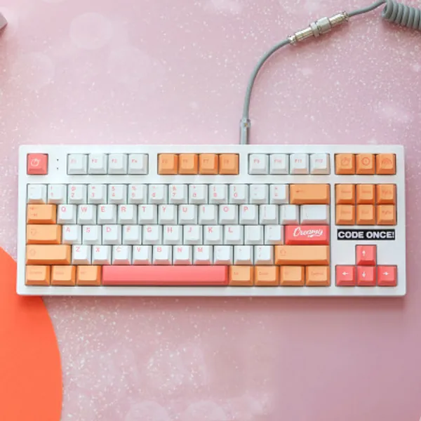 28.49US $ 5% OFF|141 Keys Gmk Peaches N Cream Keycaps Cherry Profile Pbt Dye Sublimation Mechanical Keyboard Keycap For Mx Switch - Keyboards - AliExpress