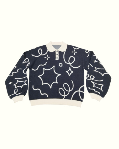 [PREORDER] Art Sprinkles Sweater-MONO | XL