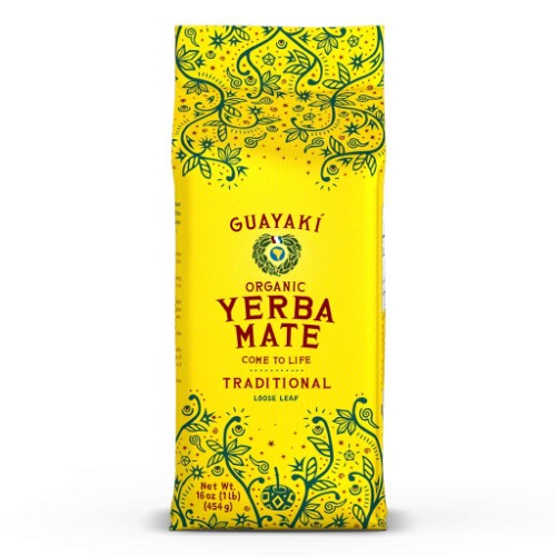 Guayaki Yerba Mate, Organic Traditional Loose Leaf, 16 oz - 1 Pound (Pack of 1)