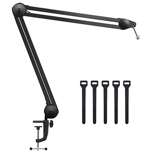 InnoGear Microphone Arm Stand Heavy Duty Mic Arm Suspension Scissor Boom Stands with Mic Clip and Cable Ties, for Blue Snowball, Blue Snowball ICE, Blue Yeti, Blue Yeti X, Blue Yeti Pro