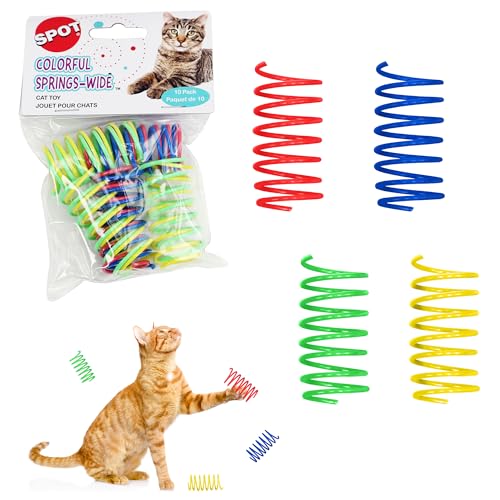 SPOT Ethical Products Ethical Wide Colorful Springs Cat Toy, Medium Breeds