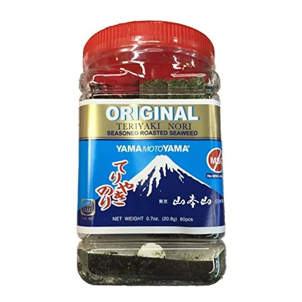 
                            Yamamotoyama Teriyaki Nori Seasoned Roasted Seaweed (Original) 1 Jar 0.7oz, 0.7 Oz
                        