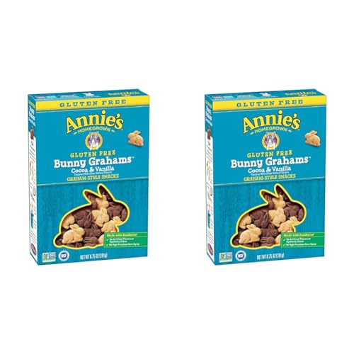 Annie's Gluten Free Cocoa and Vanilla Bunny Cookies, 6.75 oz (Pack of 2) - Vanilla - 6.75 Ounce (Pack of 2)