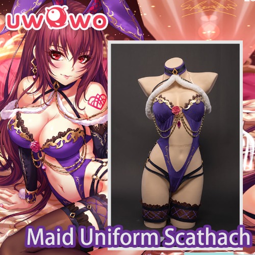 【Clearance Sale】Exclusive authorization Uwowo x  sakiyamama: Fate/GrandOrder FGO Scathach Bunny Ver. Cosplay Costume | All the size in stock / L