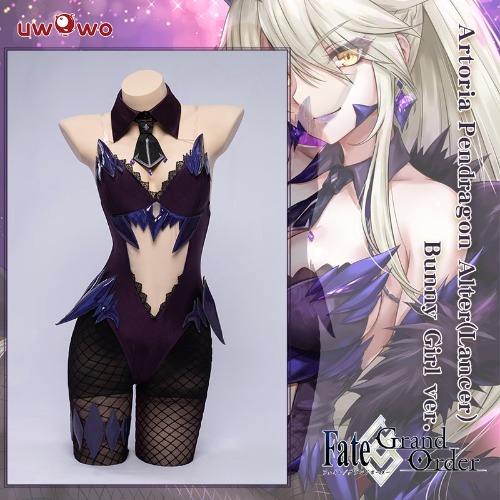 Exclusive authorization Uwowo x sakiyamama: Fate/GrandOrder FGO Artoria Pendragon Alter(Lancer) Bunny Girl Ver. Cosplay Costume | Set B