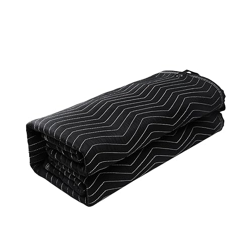 VEVOR Sound Dampening Blanket, 96" x 80", Extra Large Studio Grommeted Soundproof Blanket with Grommets, Light Blocker for Door Acoustic Noise Blocking Blanket Studio Sound Absorption Sheet, Black