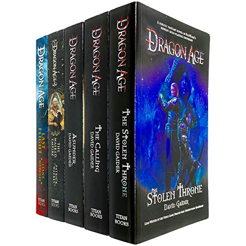 David Gaider Dragon Age Series 5 Books Collection Set (Stolen Throne, Calling, Asunder, Last Flight, Masked Empire)
