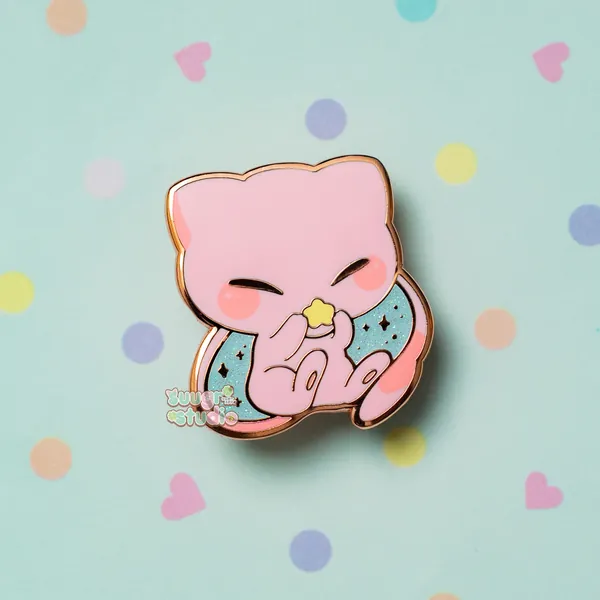 M3w Hard Enamel Pins - Regular (Pink) / [A Grade] / Locking Clasp