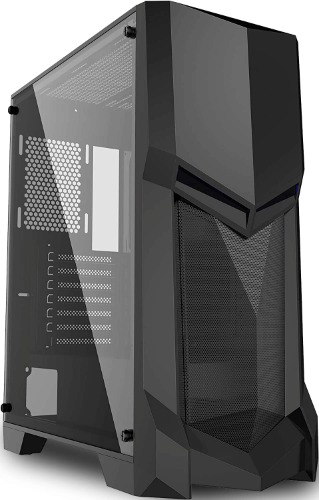 iONZ KZ12 FULL ATX GAMING PC TOWER TEMPERED GLASS CASE / MESH FRONT FOR MAXIMUM AIRFLOW PERFORMANCE