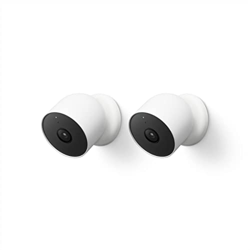 Google Nest Cam Outdoor or Indoor, Battery - 2nd Generation - 2 Count (Pack of 1) - 2 Count (Pack of 1) - Nest Cam (Outdoor or Indoor, Battery)