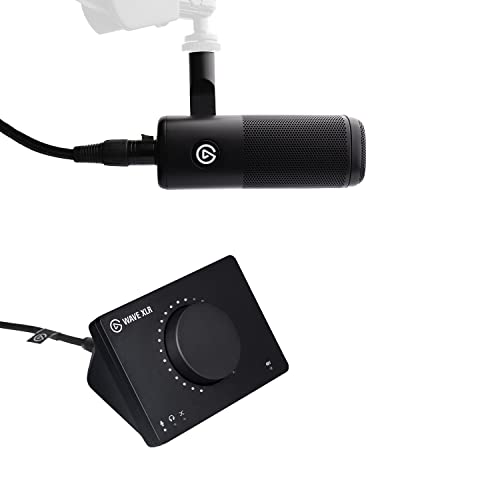 Elgato XLR Paket - Dynamisches XLR-Mikro, Audiomixer für XLR-Mikro zu USB-C, nierenförmige, unterdrückt Hintergrundgeräusche, Podcasting, Streaming, Broadcasting, für Mac/PC mit 3m XLR Kabel - XLR Paket