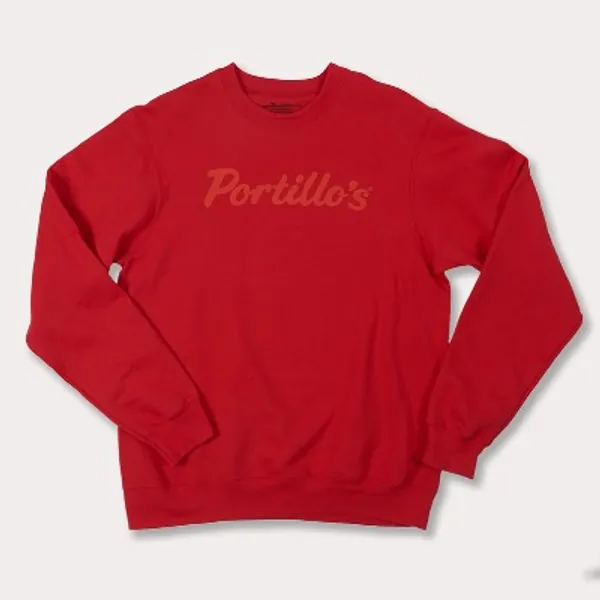 Portillo's Red Logo Crewneck Sweatshirt
