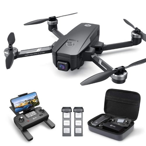 Holy Stone HS720E GPS Drone with 4K EIS UHD 130°FOV Camera for Adults Beginner, FPV Quadcopter with Brushless Motor, 2 Batteries 46 Min Flight Time, 5GHz Transmission, Smart Return Home, Follow Me - 