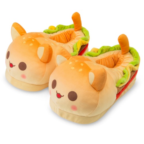 Cheeseburger Cat Slippers | Adult