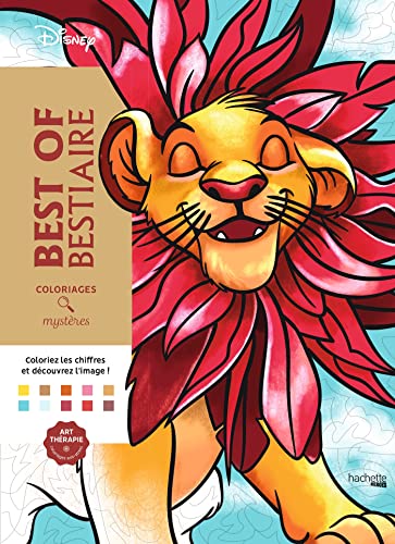 Coloriages mystères Disney - Best of Bestiaire (Flower Simba Cover)