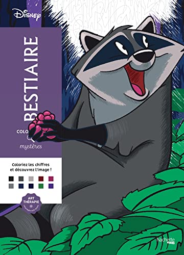 Coloriages mystères Disney - Bestiaire (Meeko Cover)
