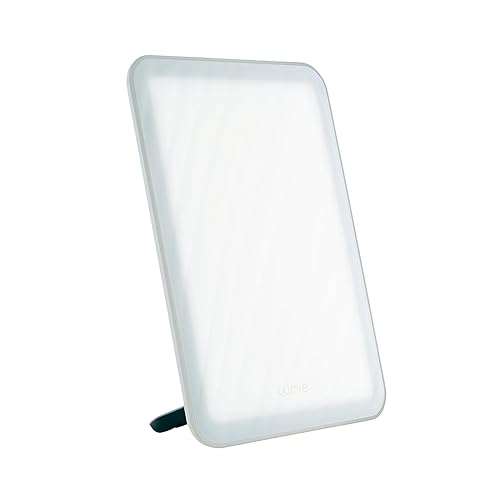 Lumie Vitamin L Lamp - Slim, Portable Light Therapy Lamp - 10,000 Lux Daylight Lamp - with Detachable Stand, Cool White LEDs & Rippled Diffuser - Portrait or Landscape Orientation
