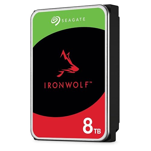 Seagate IronWolf 8 TB NAS Internal Hard Drive HDD – 3.5 Inch SATA 6 Gb/s 7200 RPM 256 MB Cache for RAID Network Attached Storage (ST8000VN0022) - 8 TB - IronWolf