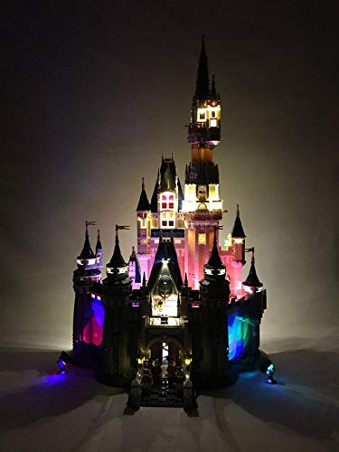 Deluxe LED Lighting Kit Fits Your Lego Disney Castle 71040 - (Lego Set is NOT Included!!!!!! Read: no Lego Brick Set Included)