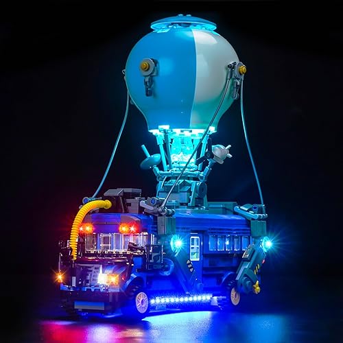 LocoLee LED Light Kit Compatible with Lego Battle Bus Fortnite 77073, Creative Lighting Set Accessories Compatible with Lego 77073 Fortnite Combat Bus, No Models Only Light - Standard Version Lights for 77073