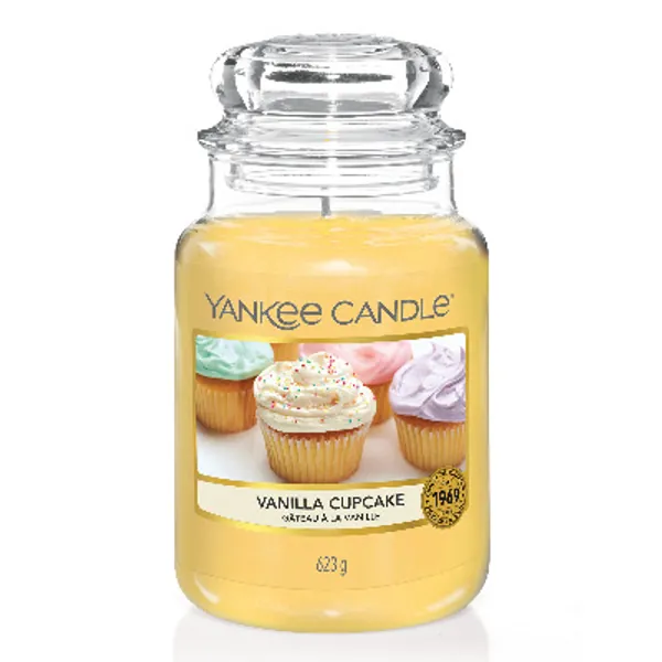 Yankee Candle bougie jarre parfumée | grande taille | Gâteau à la vanille | jusqu’à 150 heures de combustion