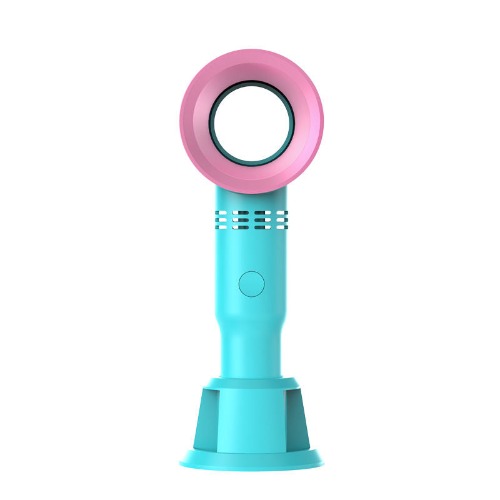 Mini USB Desk Fan with 3 Speeds - light blue