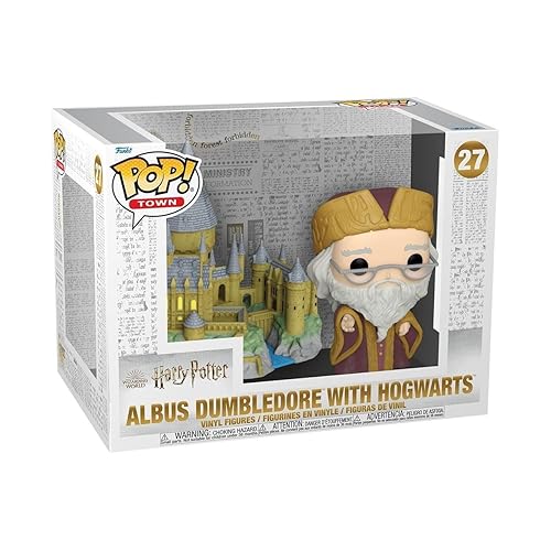 Funko Pop! Town: Harry Potter 20th Anniversary - Dumbledore with Hogwarts Multicolor 57369 - Dumbledore