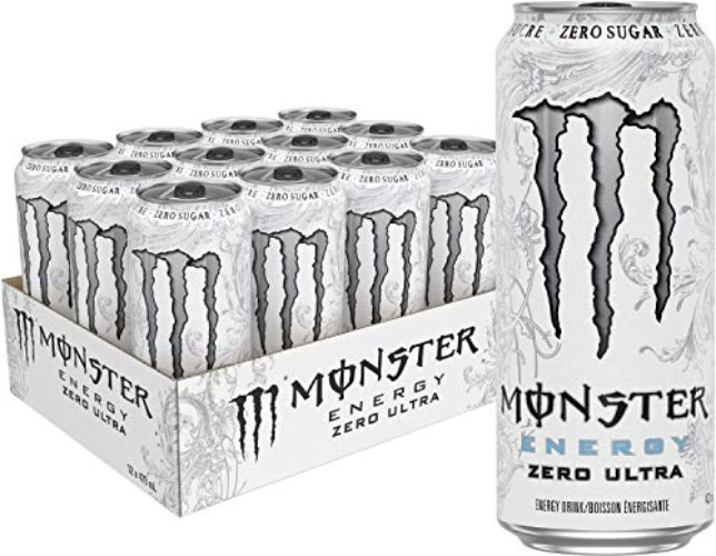 Monster Energy, Zero Ultra, 473mL cans, Pack of 12