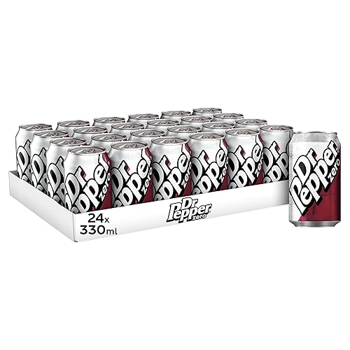 Dr Pepper Can Zero 330 ml (Pack of 24) - Zero - 330 ml (Pack of 24)