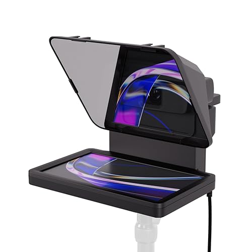 Elgato Prompter – Teleprompter with Built-in Screen for YouTube, Twitch, Zoom, MS Teams and more, Supports DSLR/Webcam/Smartphone, Drag & Drop Monitor Display, Works with Mac/PC & Stream Deck - Prompter